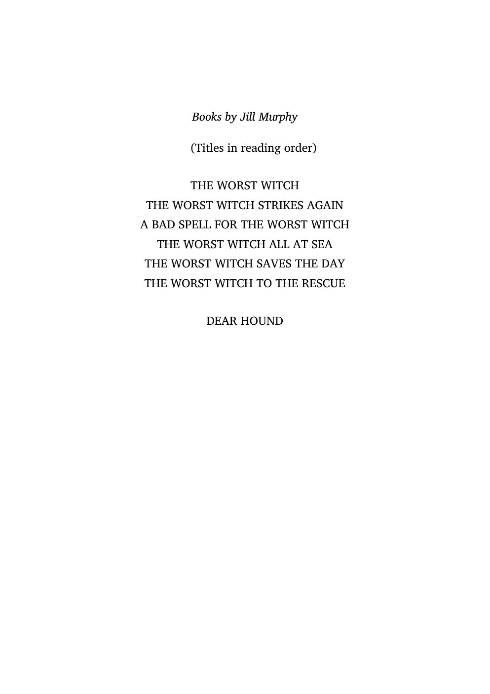 Cover of Dear Hound