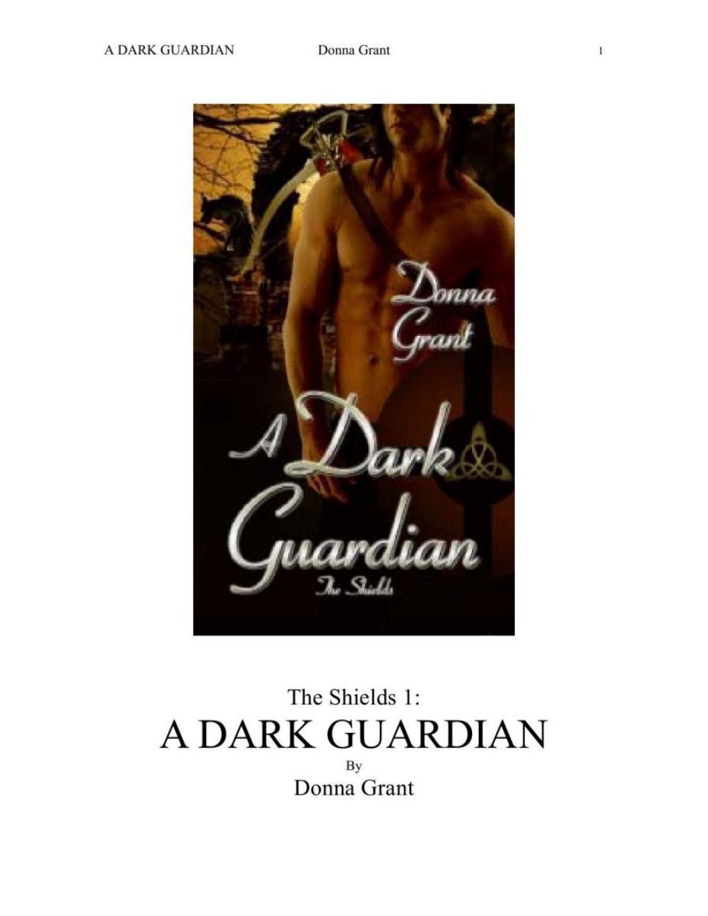 Cover of A DARK GUARDIAN (2006)