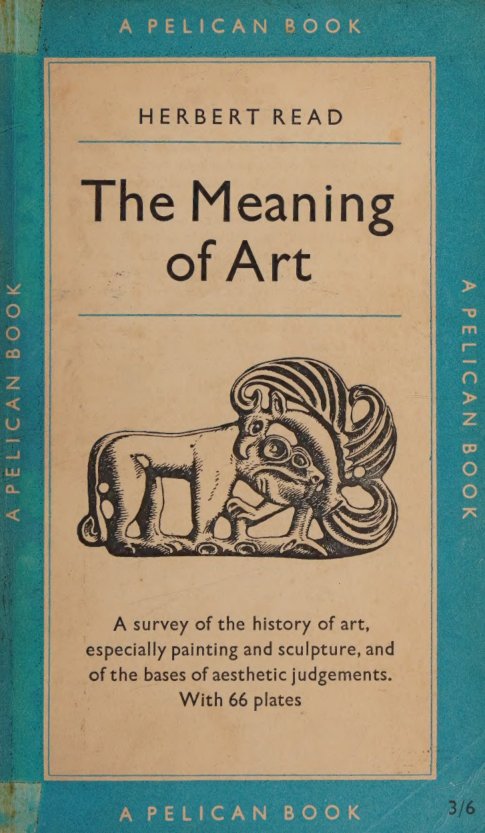 Cover of the meaning of art