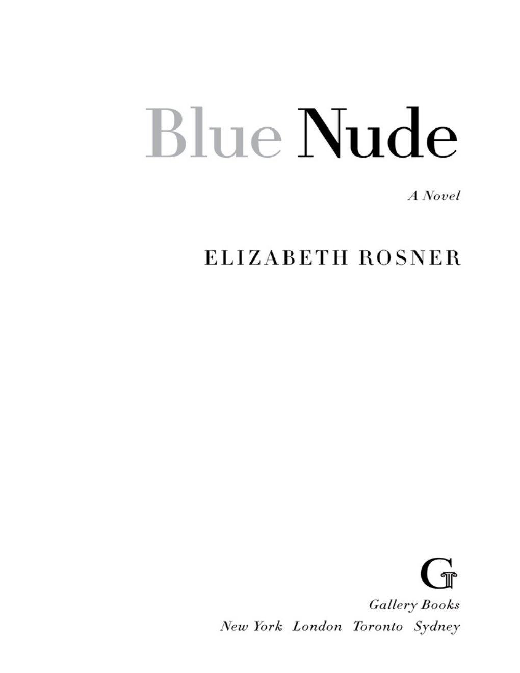 Cover of Blue Nude