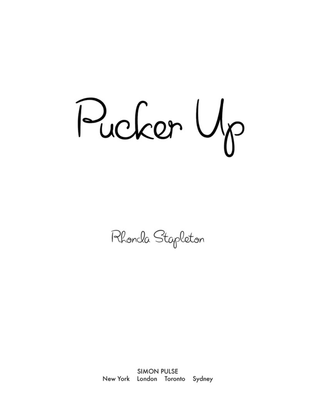 Cover of Pucker Up