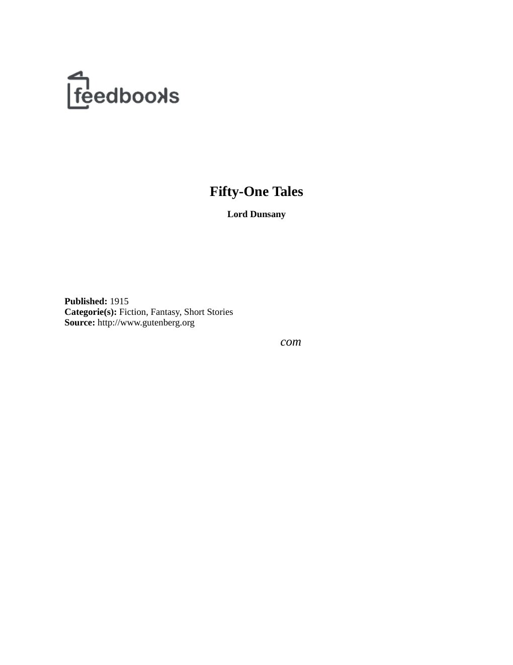 Cover of Fifty-One Tales (1878)