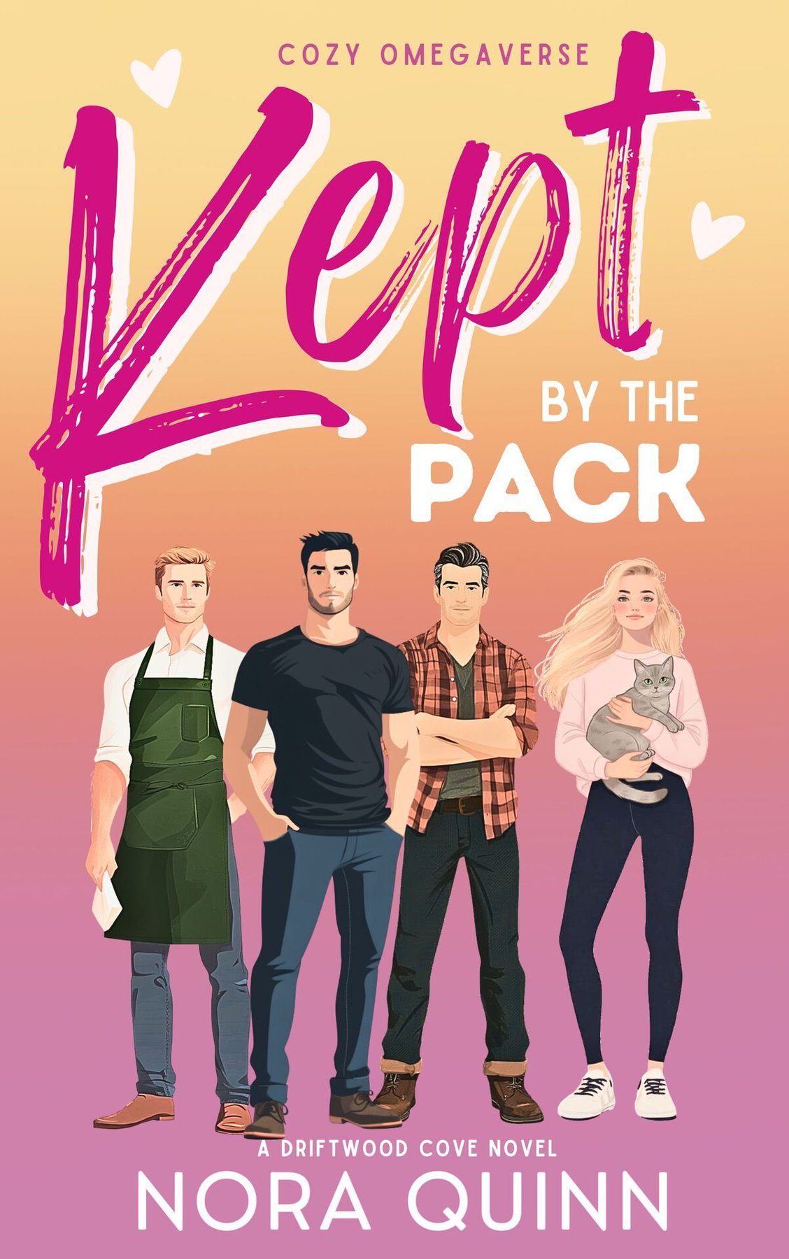 Cover of Kept by the Pack: A Steamy Small Town Why Choose Romance (North Coast Omegaverse)