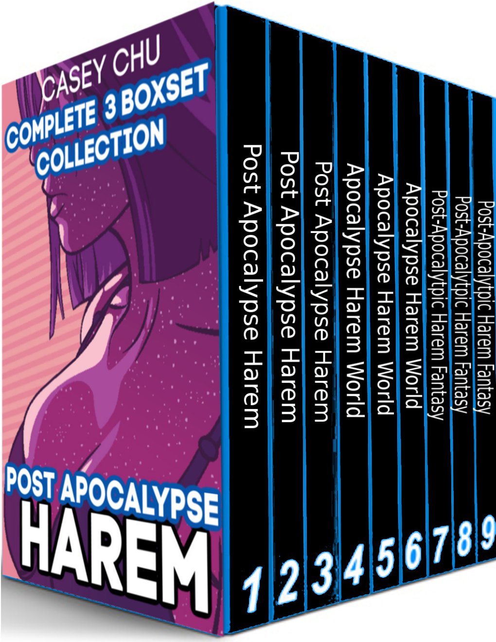Cover of Post-Apocalypse Harem: The Complete 3 Boxset Collection: A Last Man Alive Fantasy