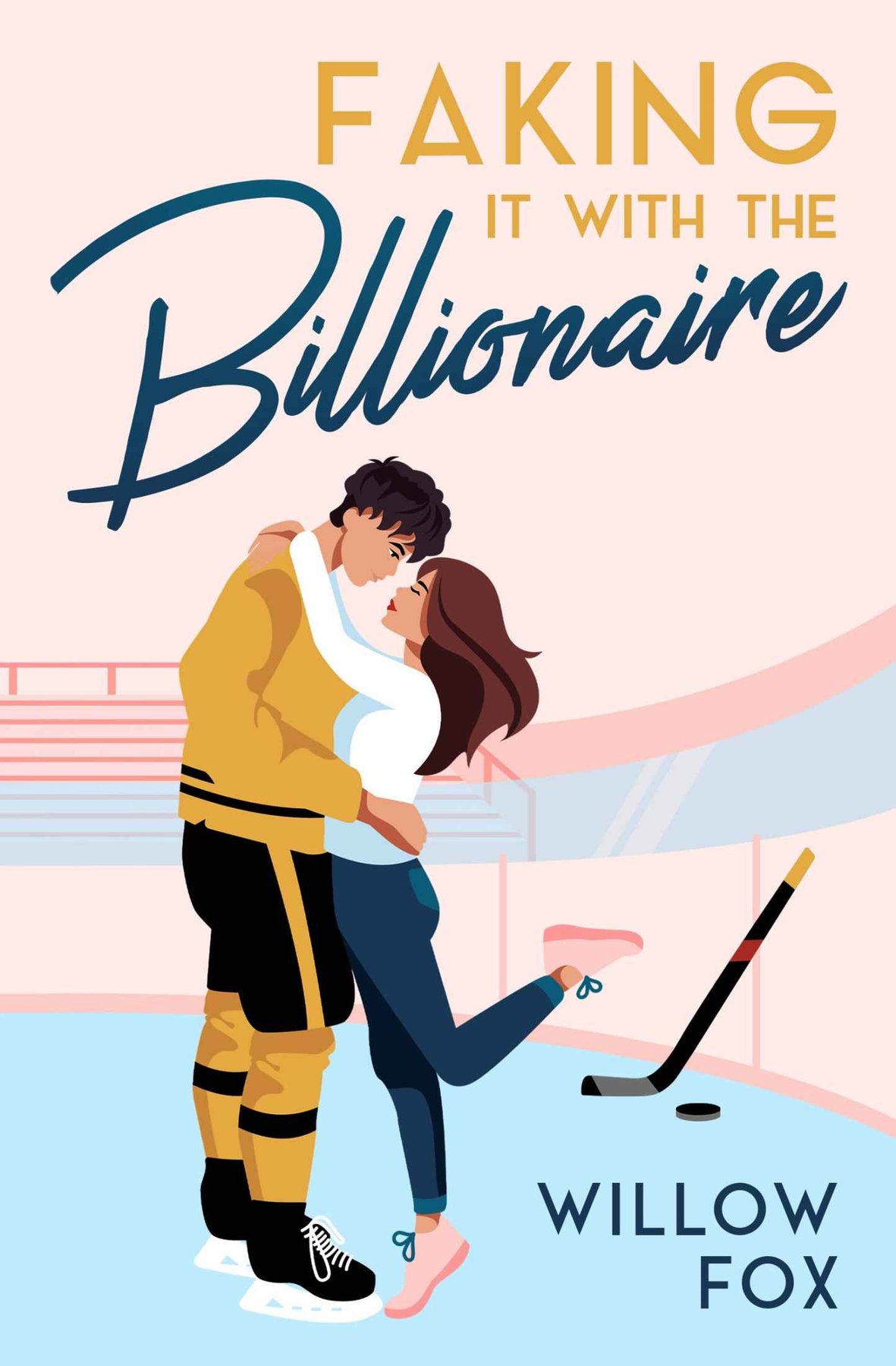 Cover of Faking it with the Billionaire (Ice Dragons Hockey Romance Book 1)