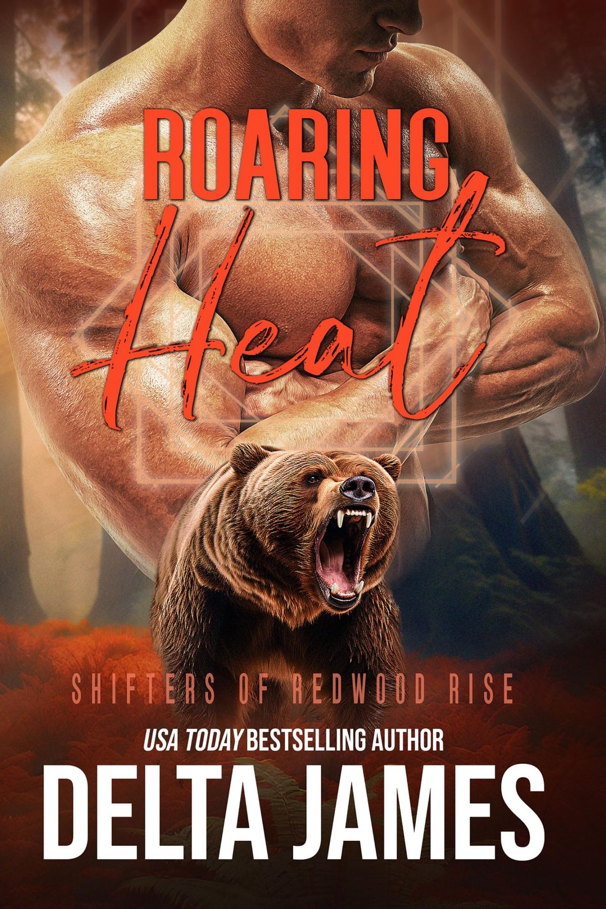 Cover of Roaring Heat- A Fated Mates, Opposites Attract, Small Town, Bear Shifter Romance (2025)