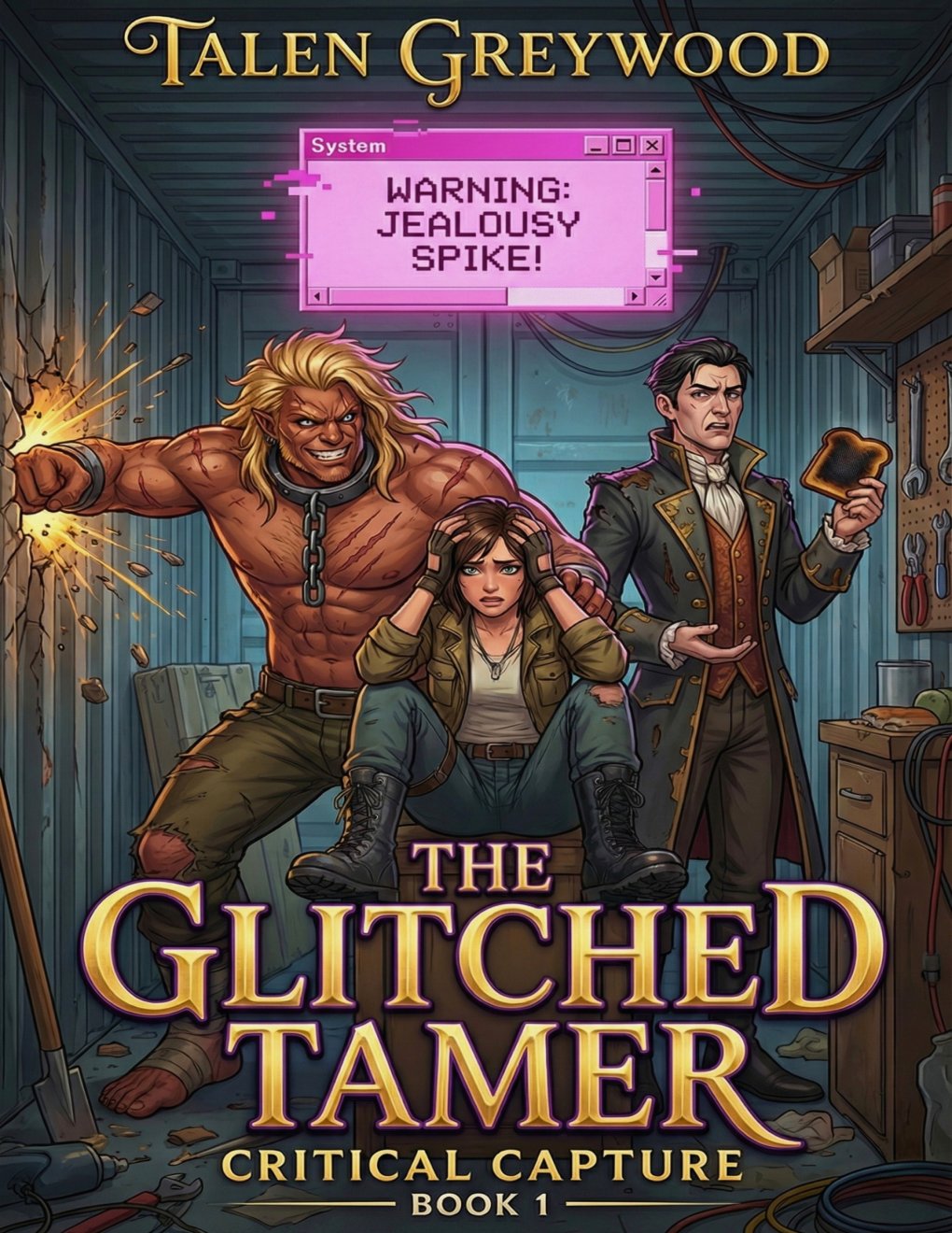 Cover of The Glitched Tamer: Critical Capture Book 1: A Reverse Harem Romance LitRPG Fantasy Adventure