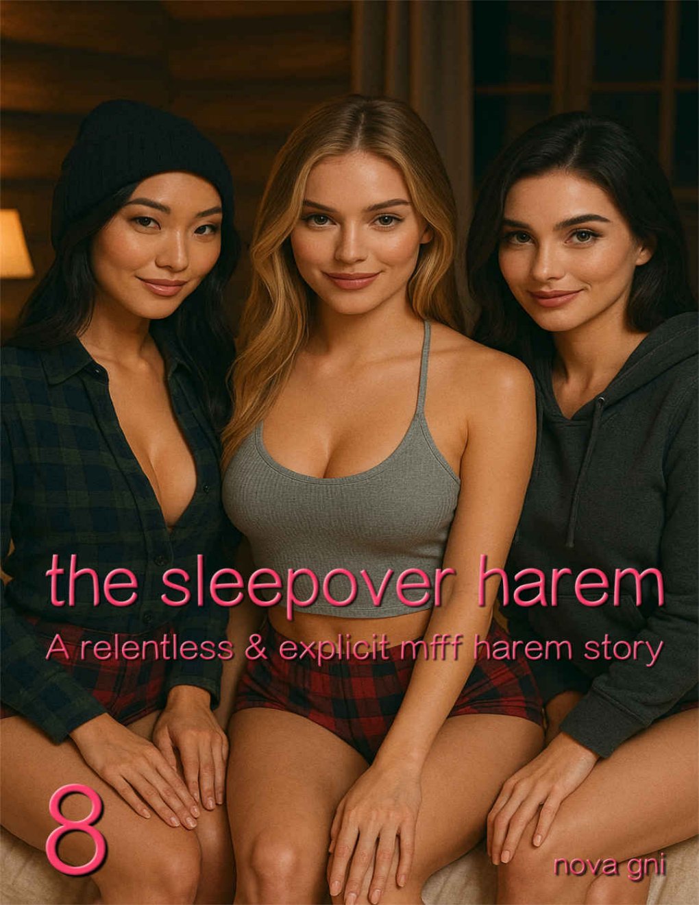 Cover of The Sleepover Harem 8: A relentless & explicit mfff harem story