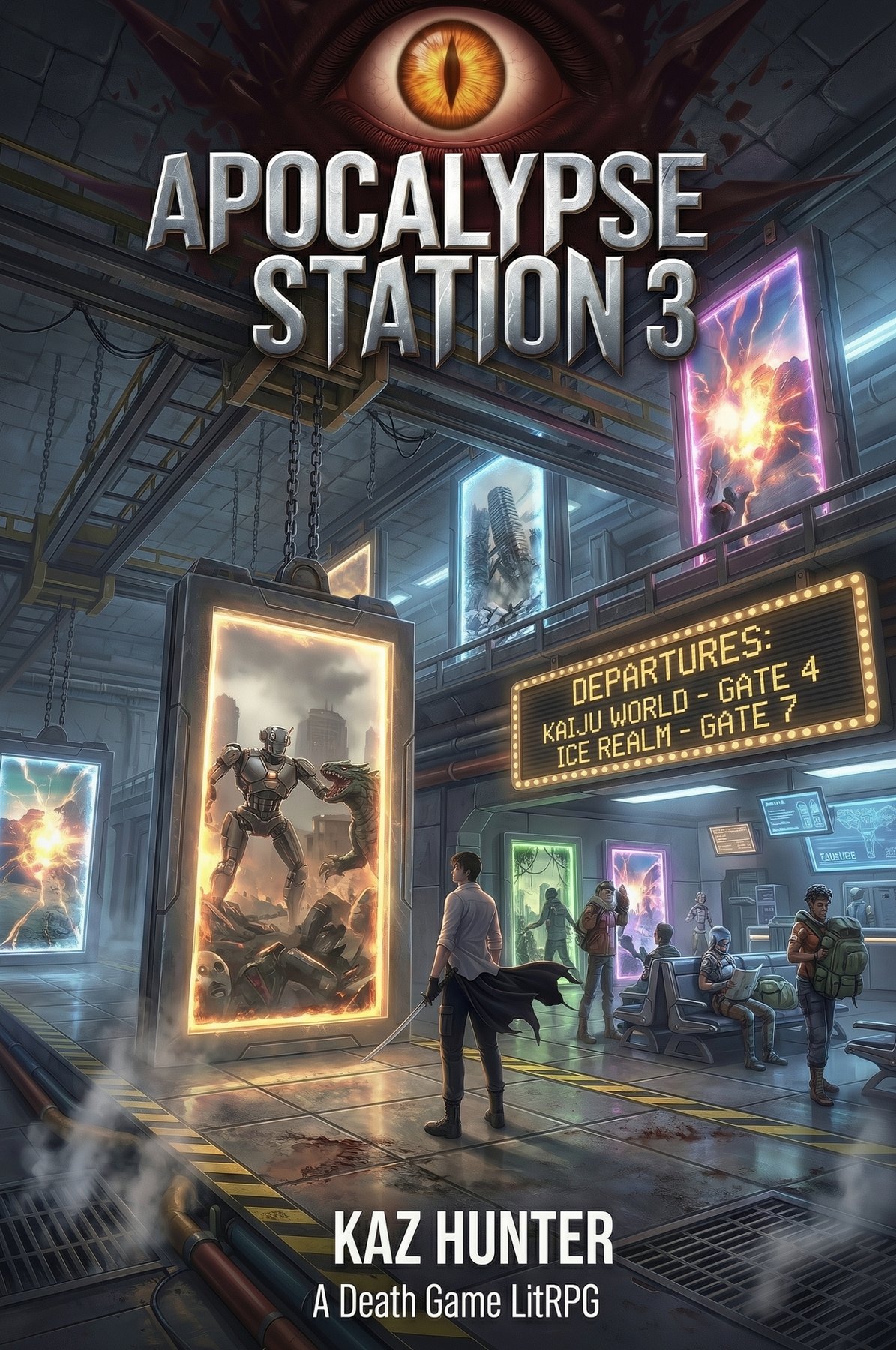 Cover of Apocalypse Station Vol 3: A Death Game LitRPG (System Bound)