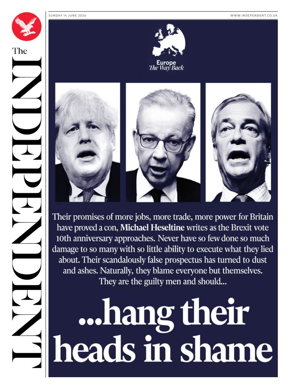 Cover of SUNDAY 14 JUNE 2026