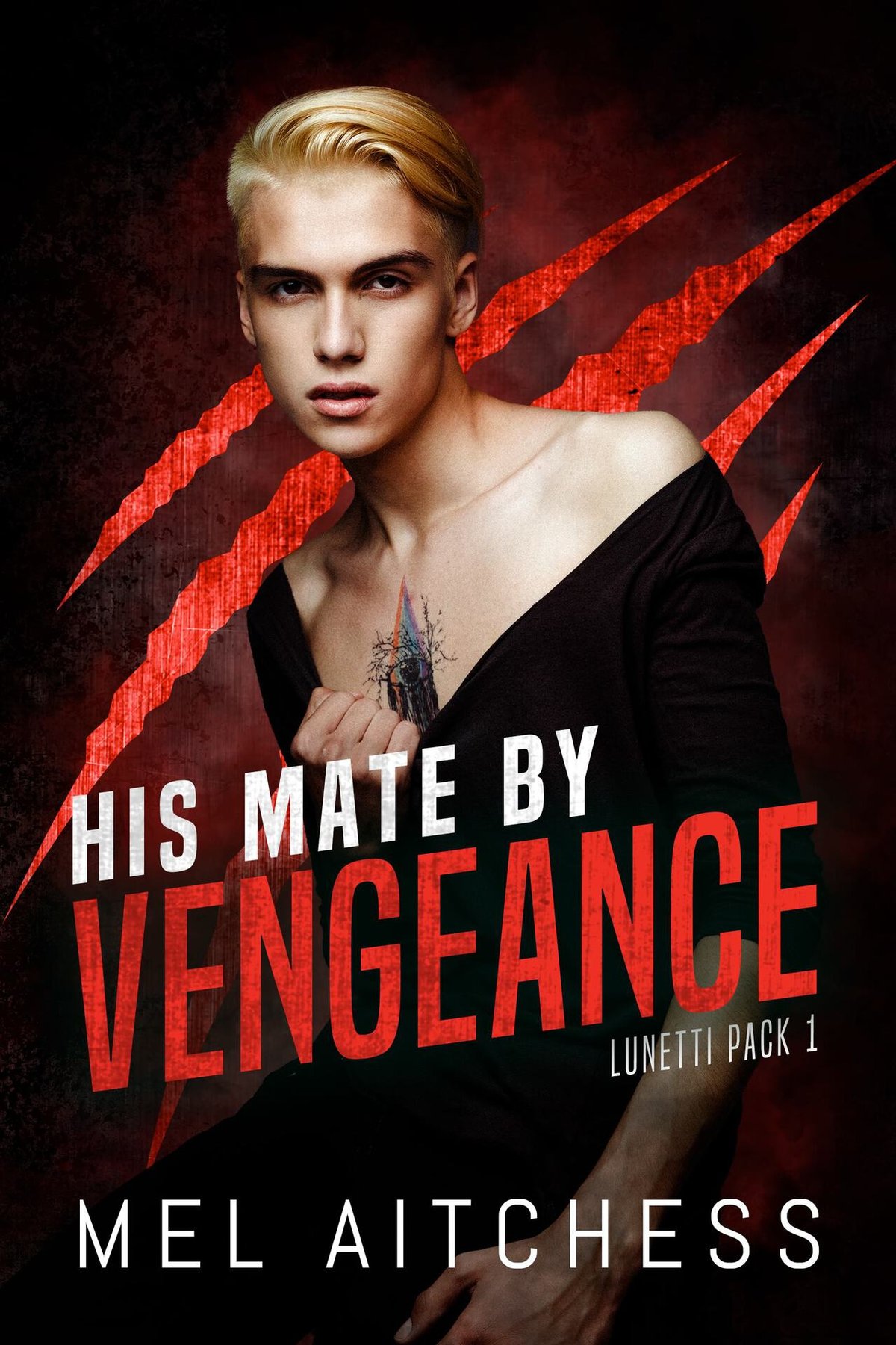 Cover of His Mate By Vengeance- MM Mafia Shifter PNR (2024)