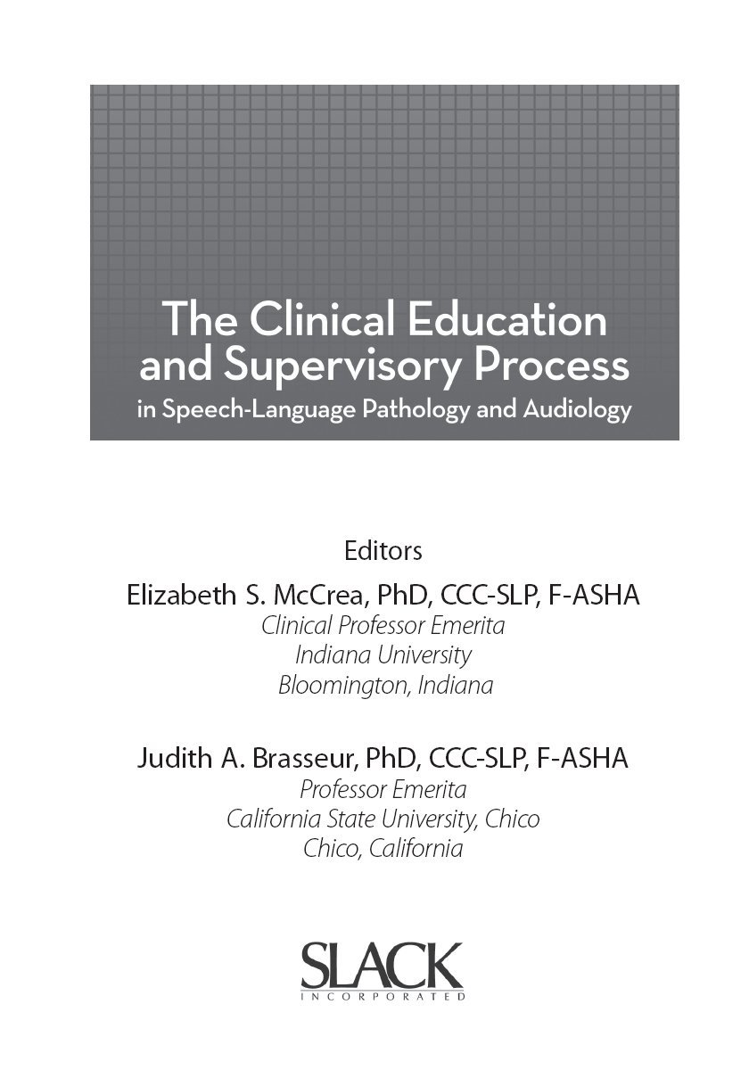 Cover of The Clinical Education and Supervisory P