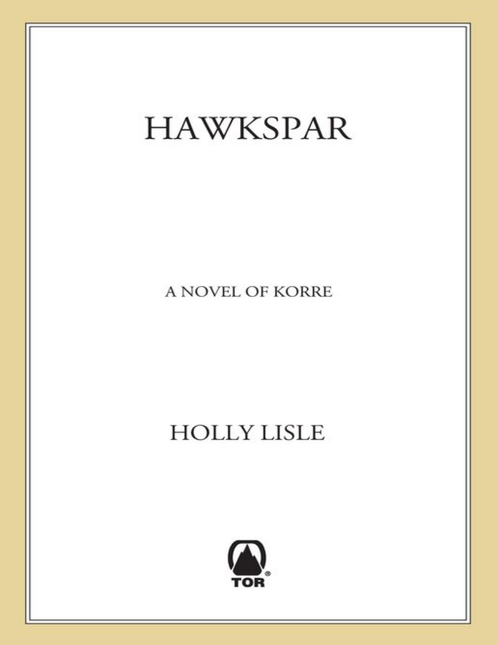 Cover of Hawkspar