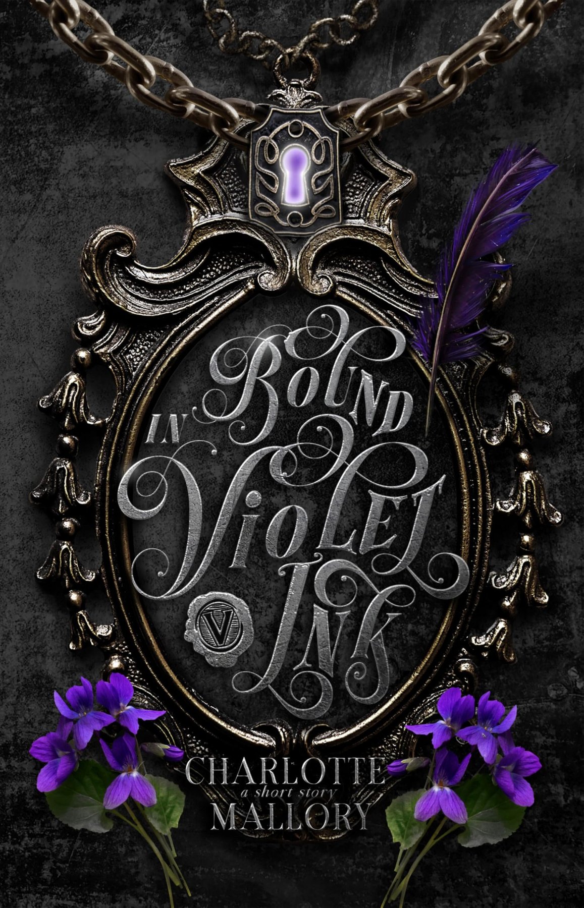 Cover of Bound in Violet Ink: Forbidden, Fated Mates Dark Romantasy