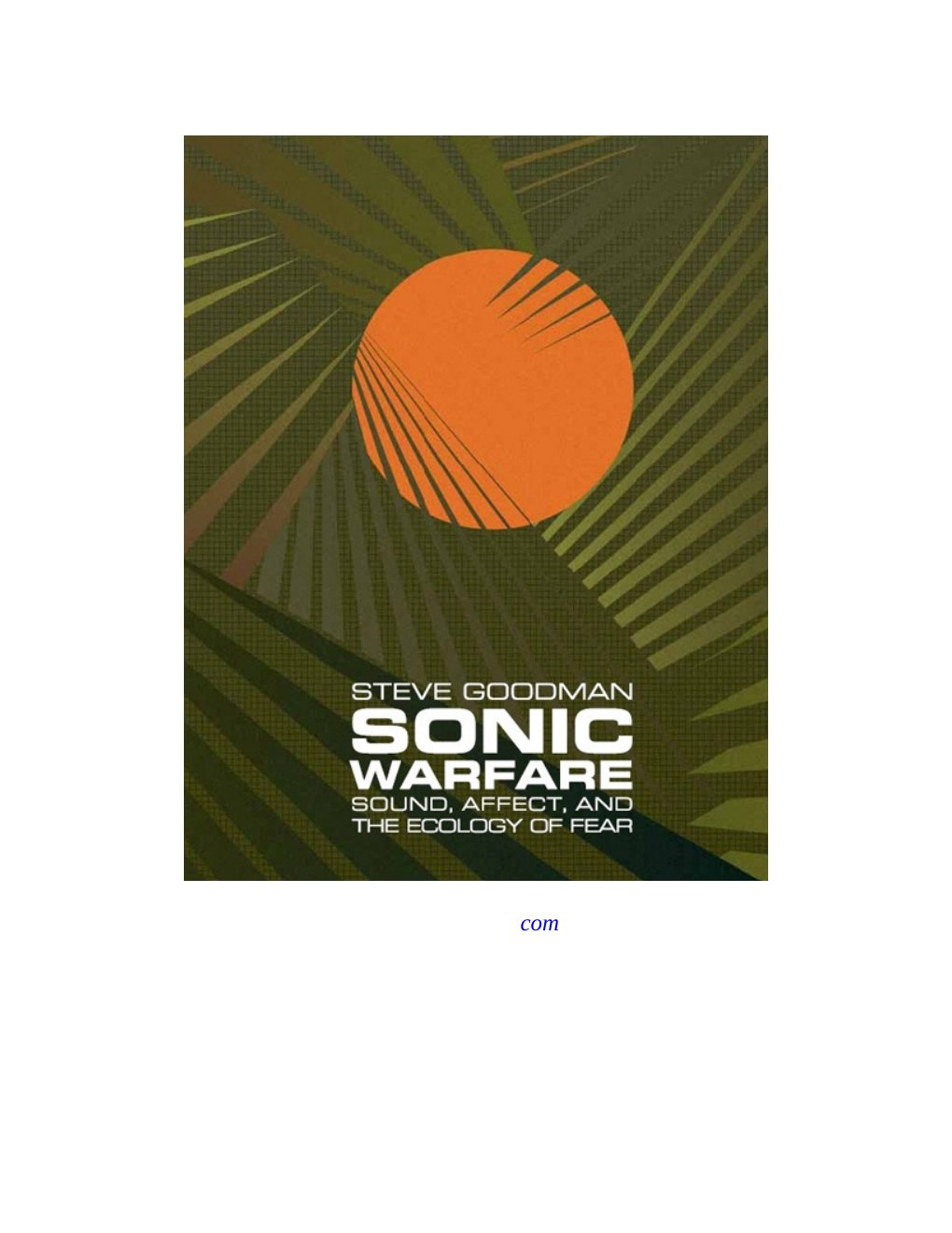 Cover of Sonic Warfare (2009)