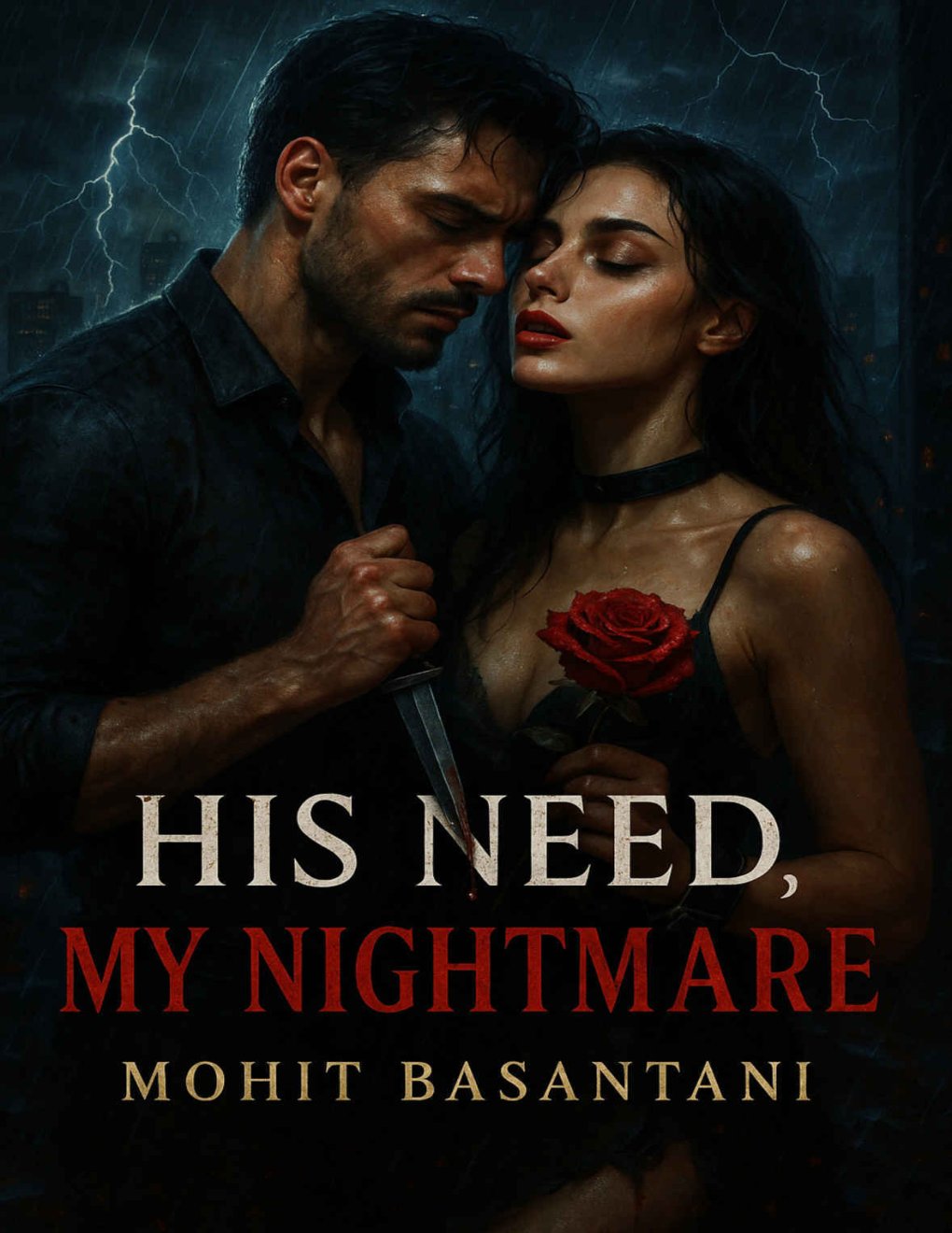 Cover of His Need, My Nightmare: “A Dark Captive Romance | Age Gap | Stepbrother | Teacher-Student | Billionaire Mafia Obsession”