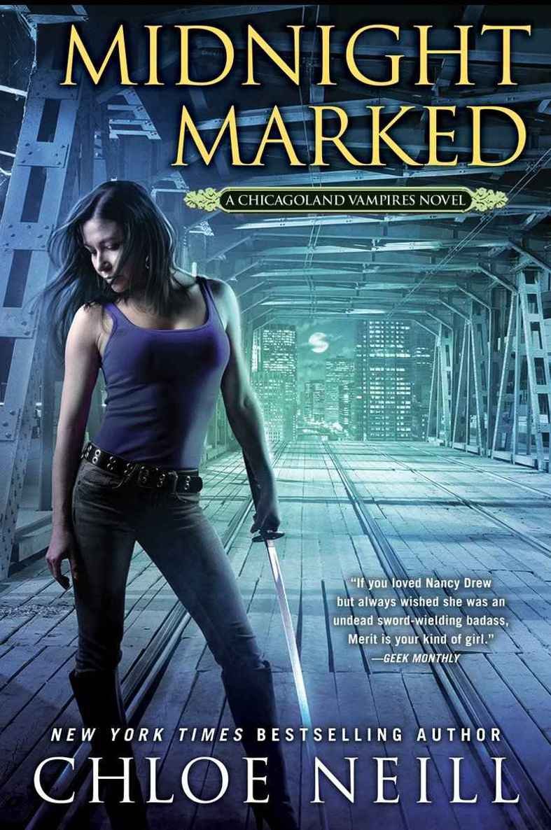 Cover of Midnight Marked- A Chicagoland Vampires Novel (2016)