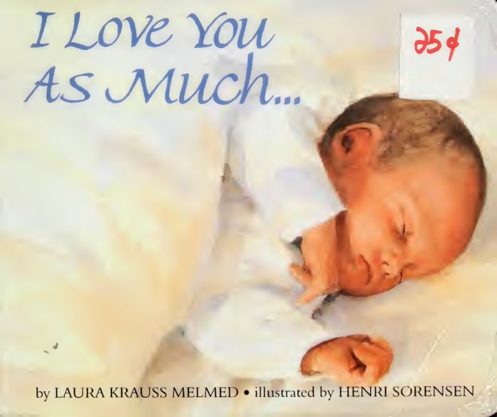 Cover of I love you as much