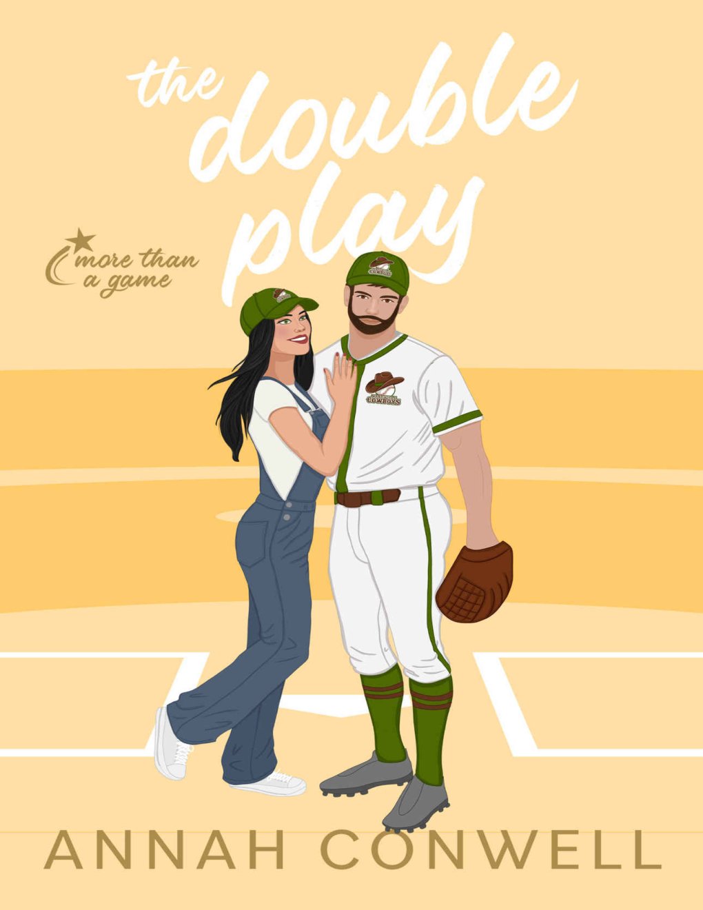 Cover of The Double Play: a grumpy/sunshine baseball romcom