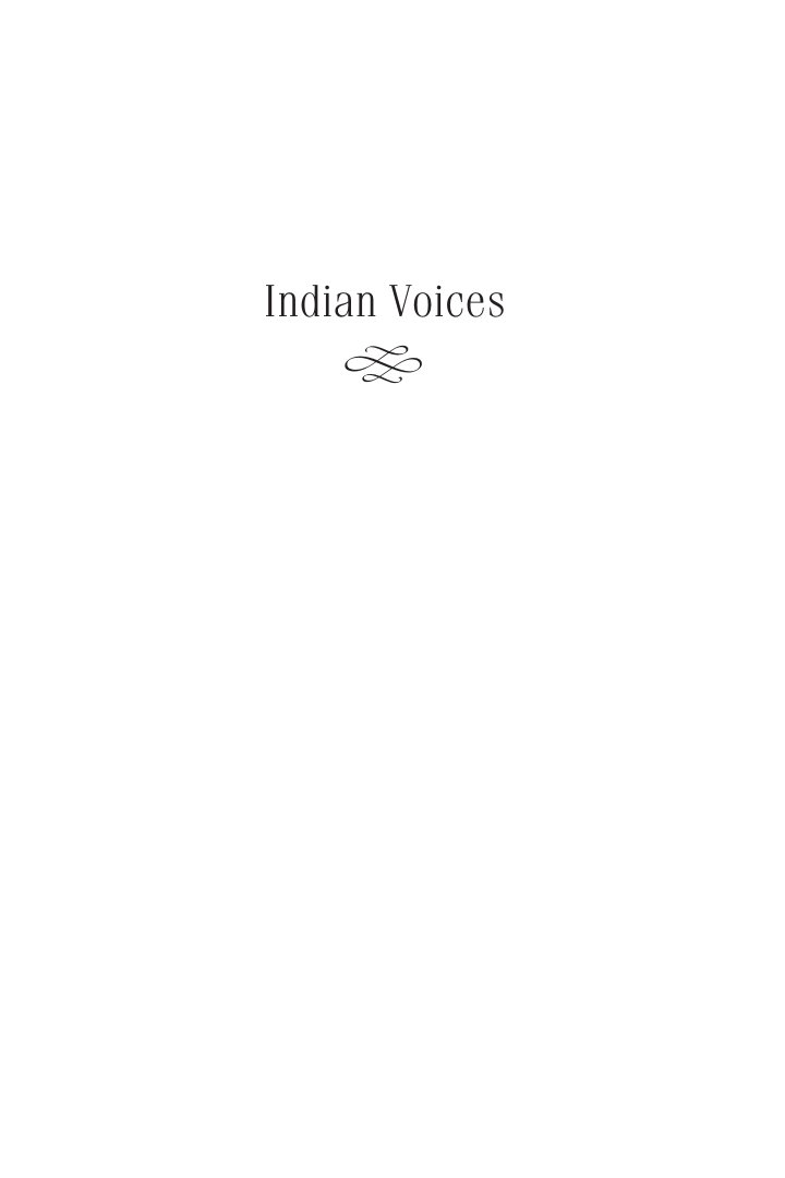 Cover of Indian Voices