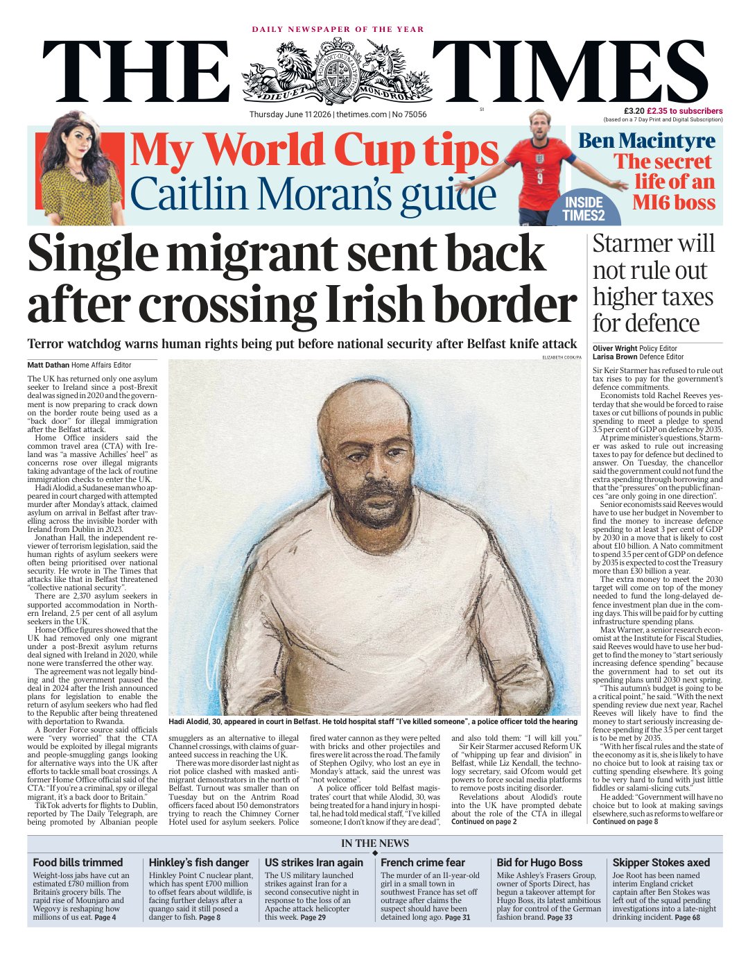 Cover of The Independent - June 11 2026