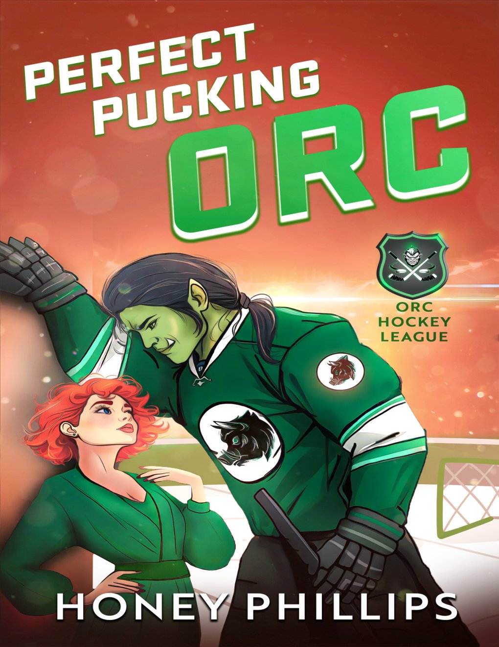 Cover of Perfect Pucking Orc- An Orc Hockey Romance