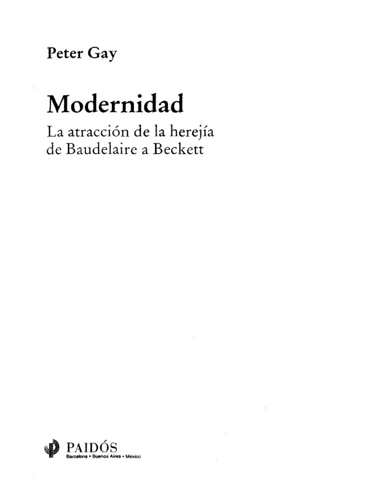 Cover of Modernidad