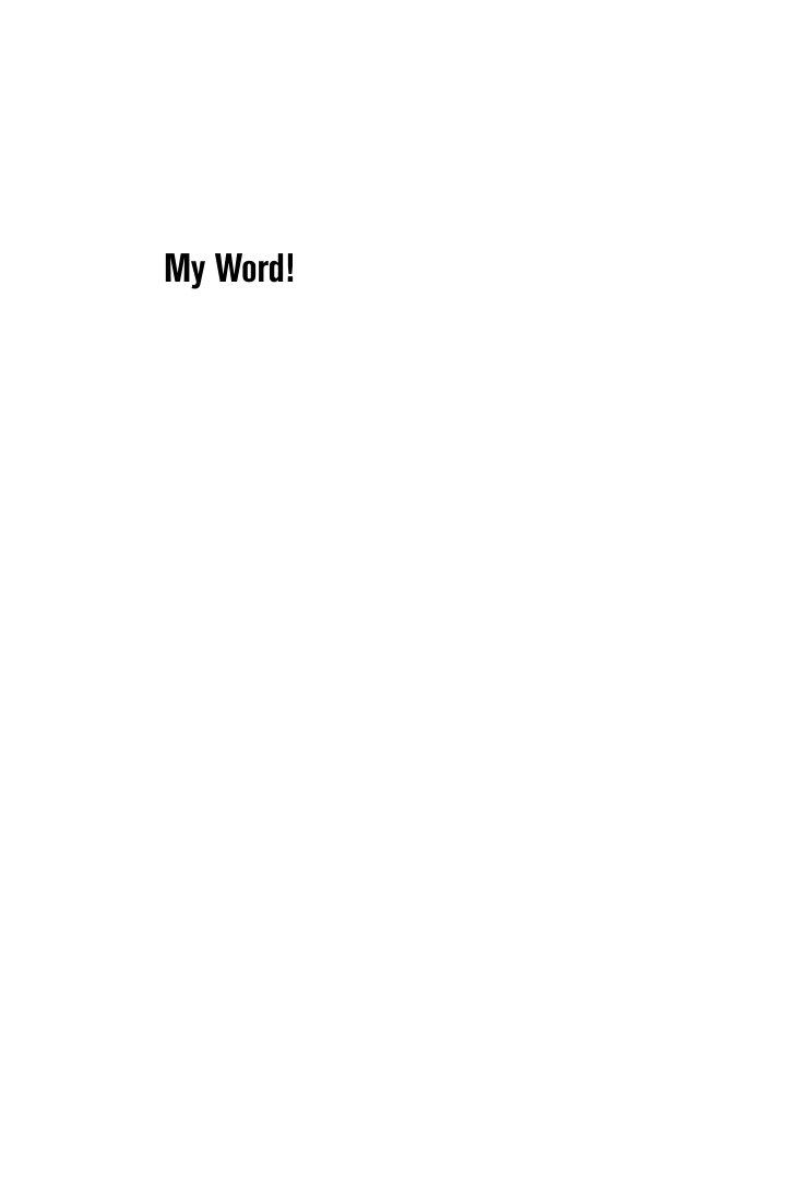Cover of My Word!