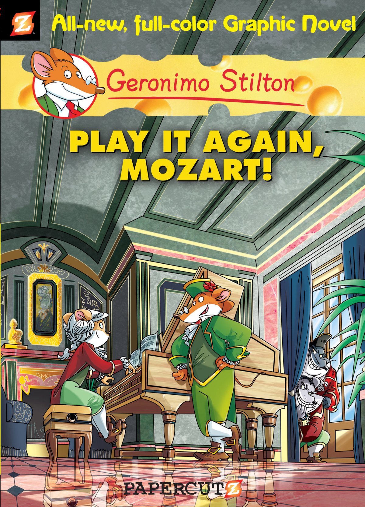 Cover of Play It Again Mozart Geronimo Stilton Graphic Novels 8