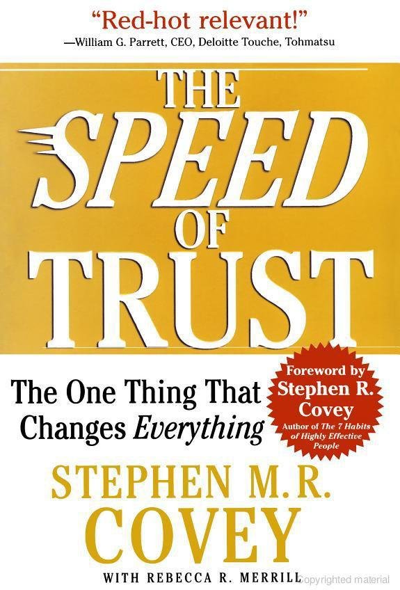 Cover of The Speed of Trust: The One Thing That Changes Everything