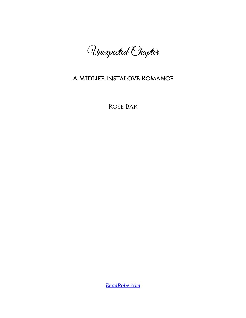 Cover of Unexpected Chapter
