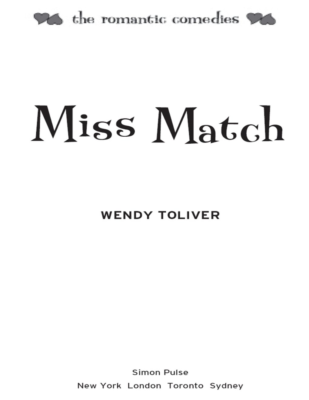 Cover of Miss Match