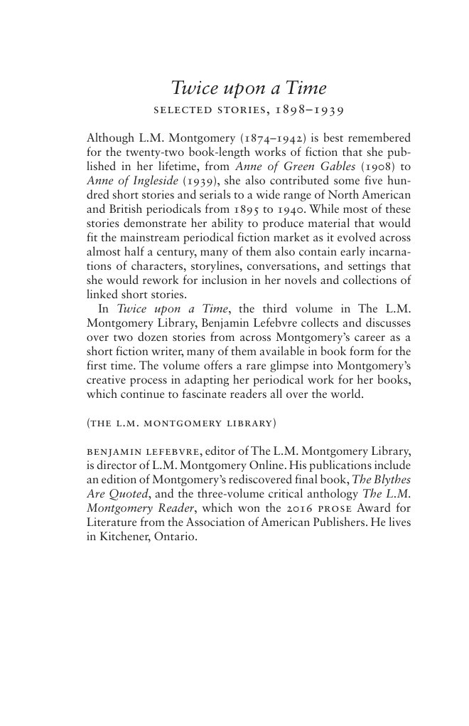 Cover of Twice upon a Time