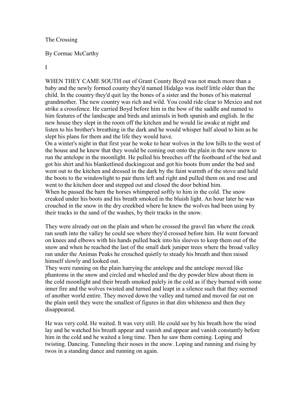 Cover of The Crossing