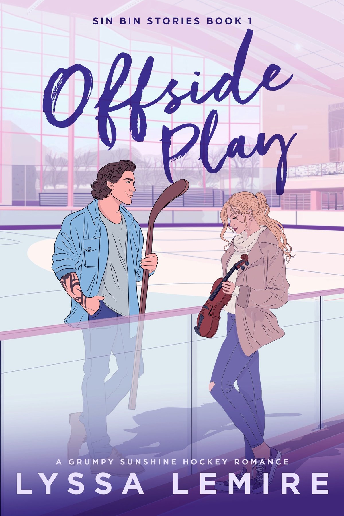 Cover of Offside Play: A Grumpy Sunshine Hockey Romance (Sin Bin Stories Book 1)