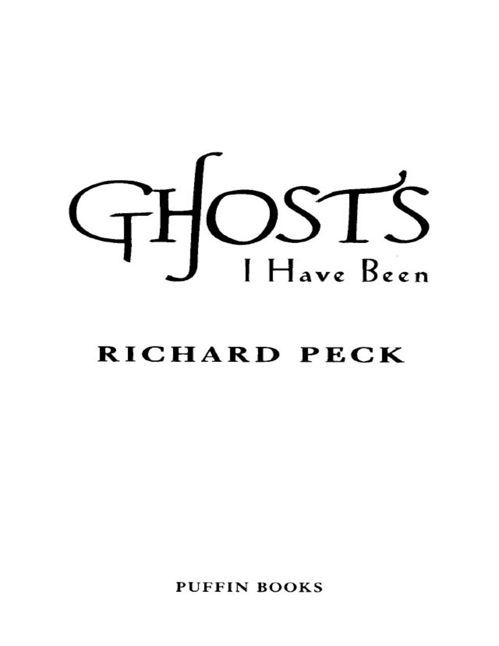 Cover of Ghosts I Have Been