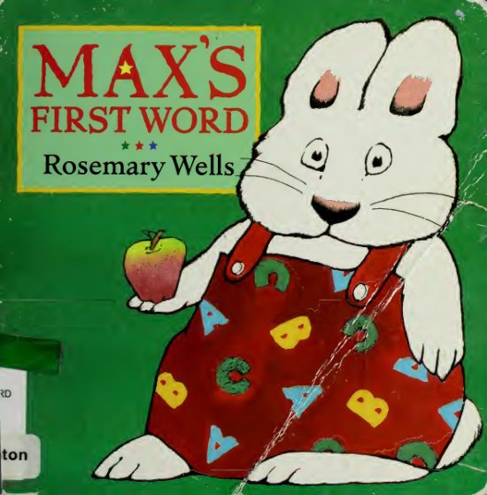 Cover of Max's first word