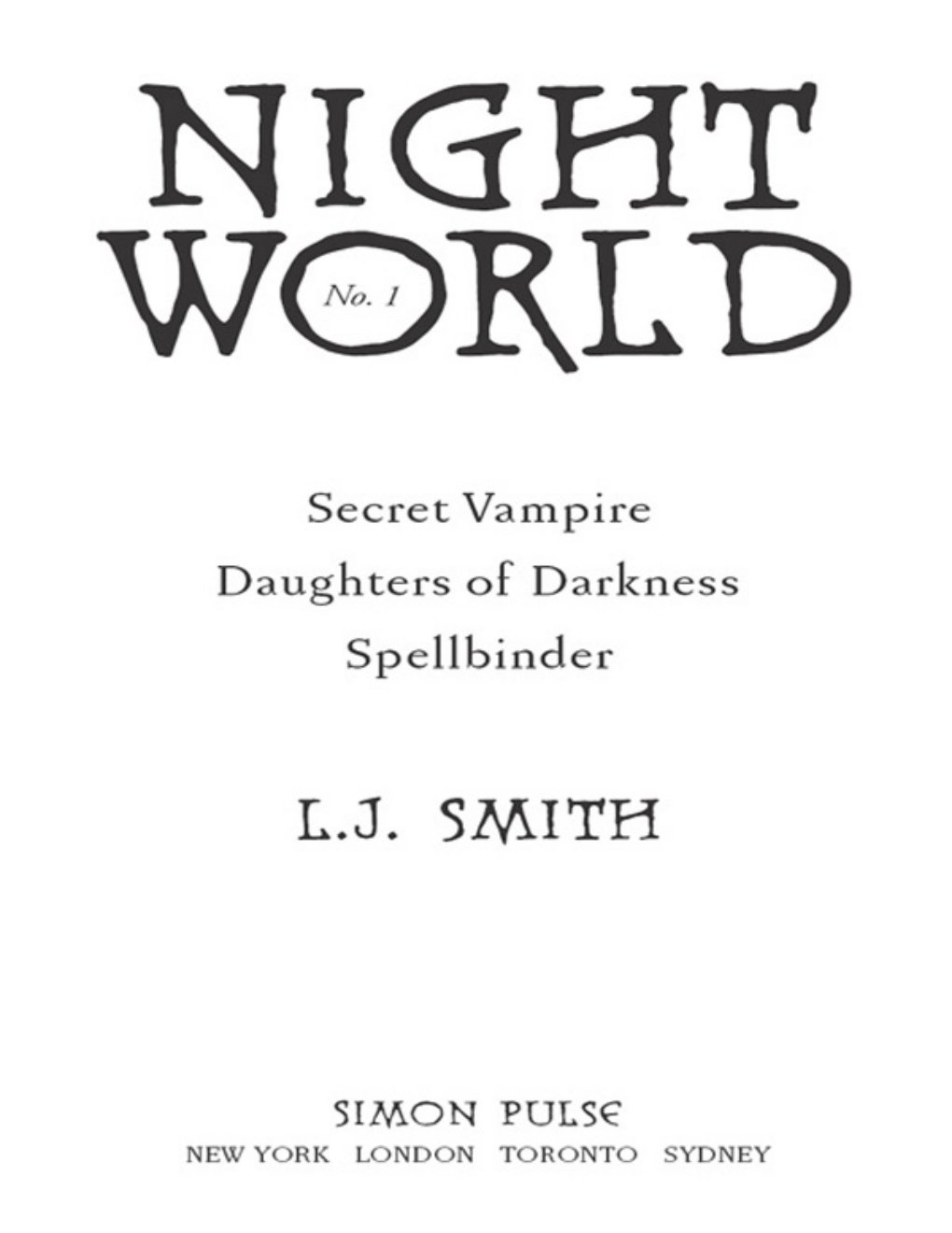 Cover of Night World 1