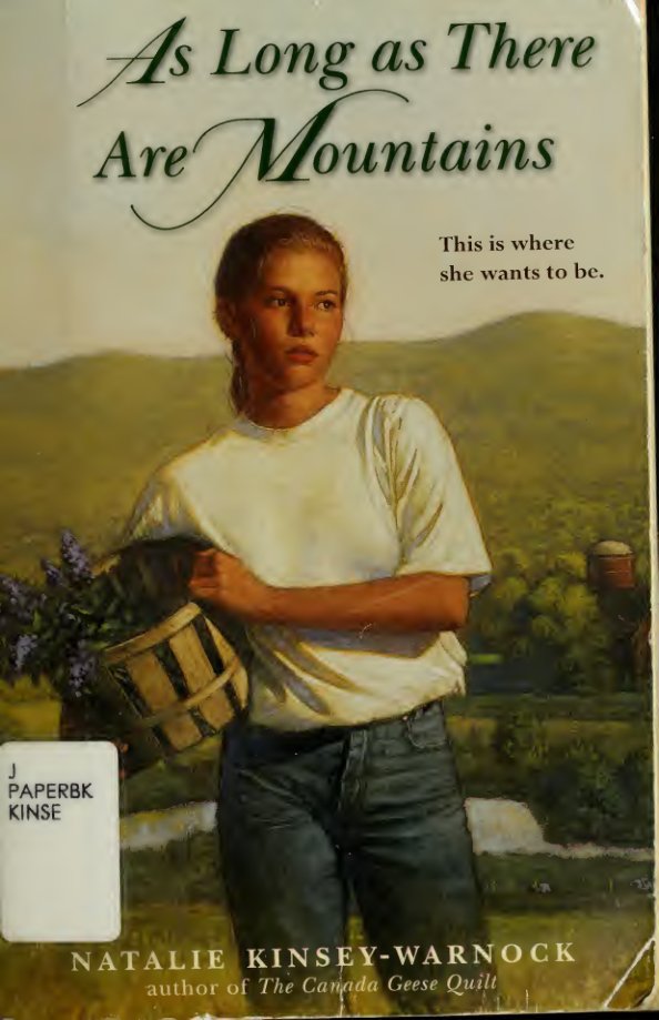 Cover of As long as there are mountains