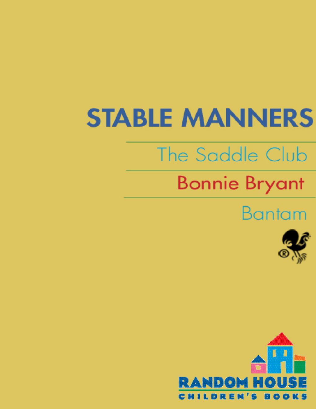 Cover of Stable Manners (1540)