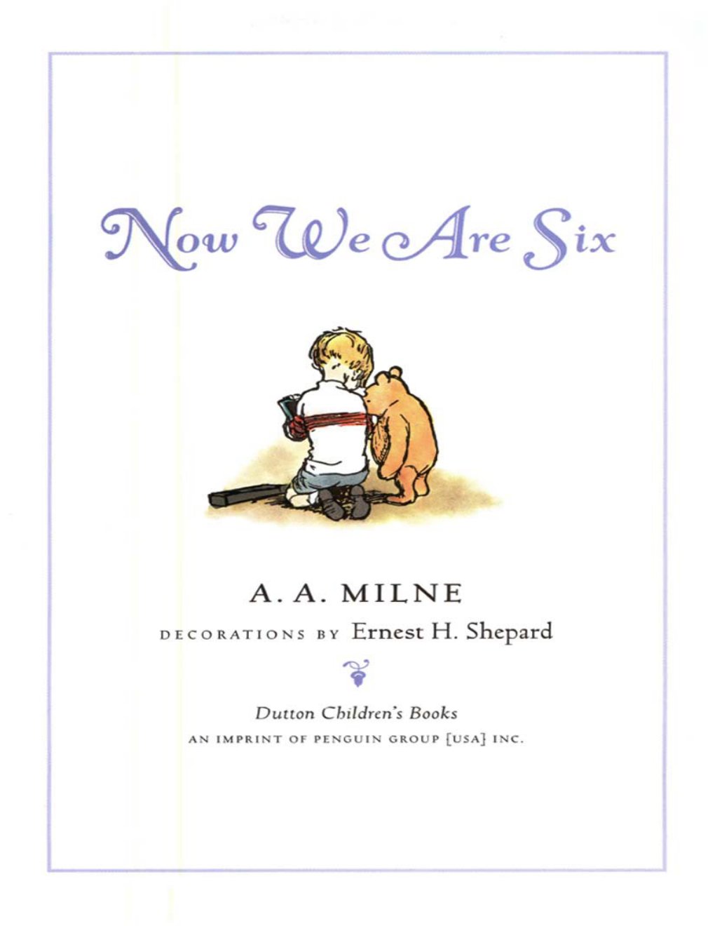 Cover of Now We Are Six