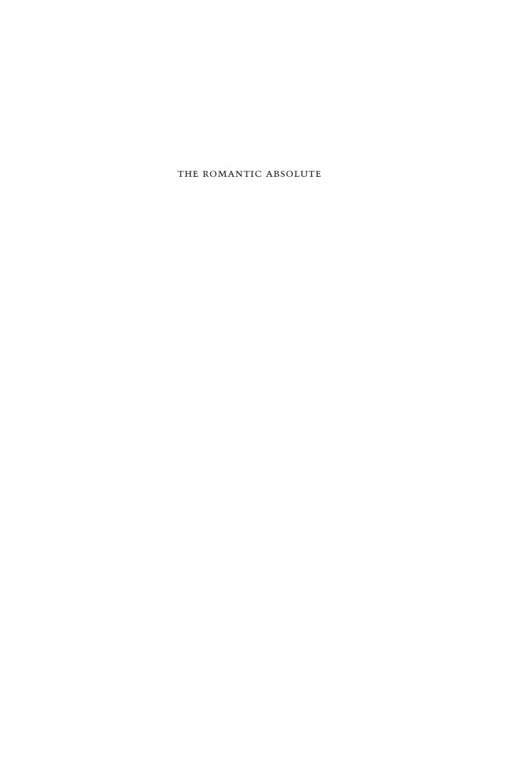 Cover of the romantic absolute