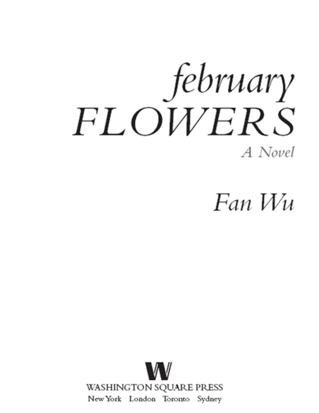Cover of February Flowers (1991)