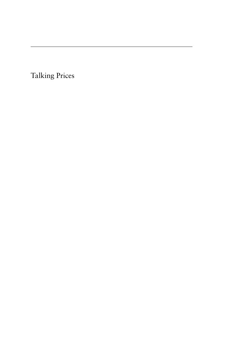 Cover of Talking Prices