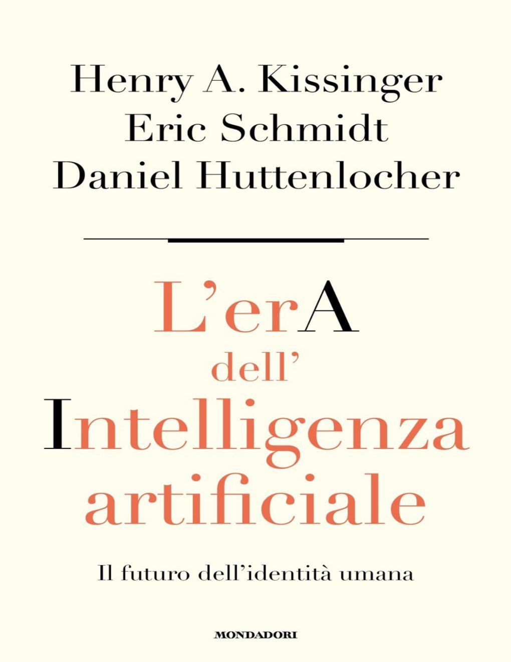 Cover of L'era dell'intelligenza artificiale