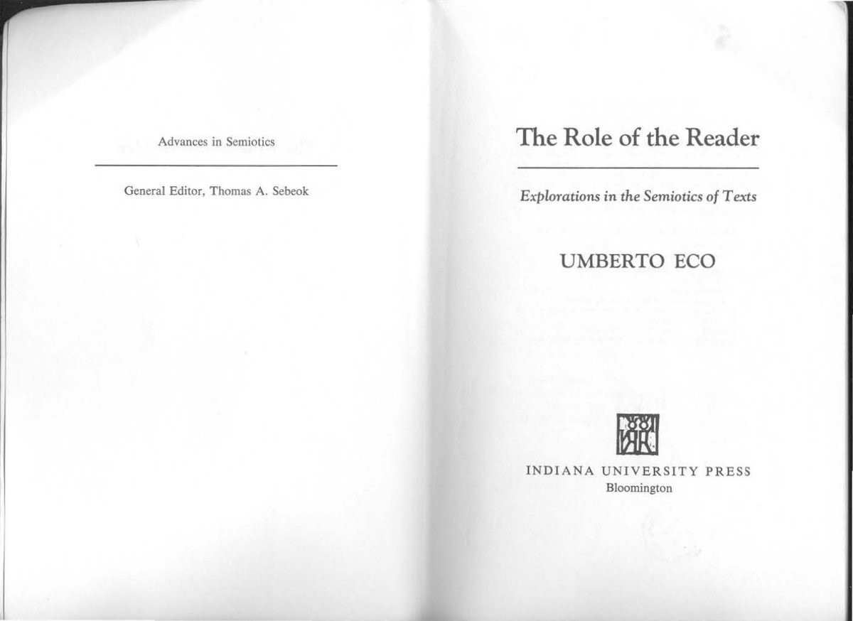 Cover of The Role of the Reader