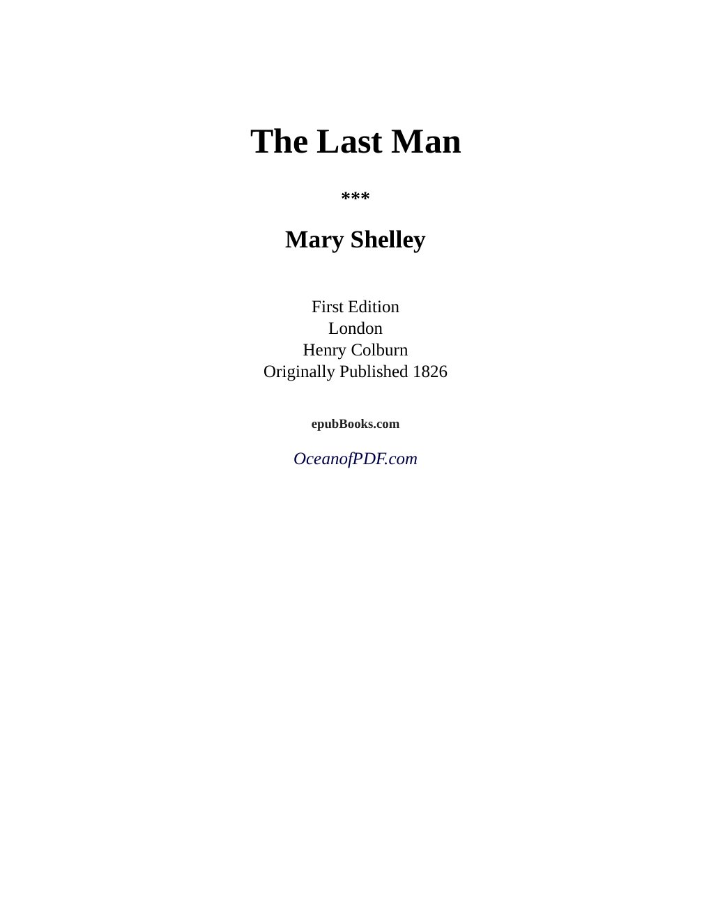 Cover of The Last Man