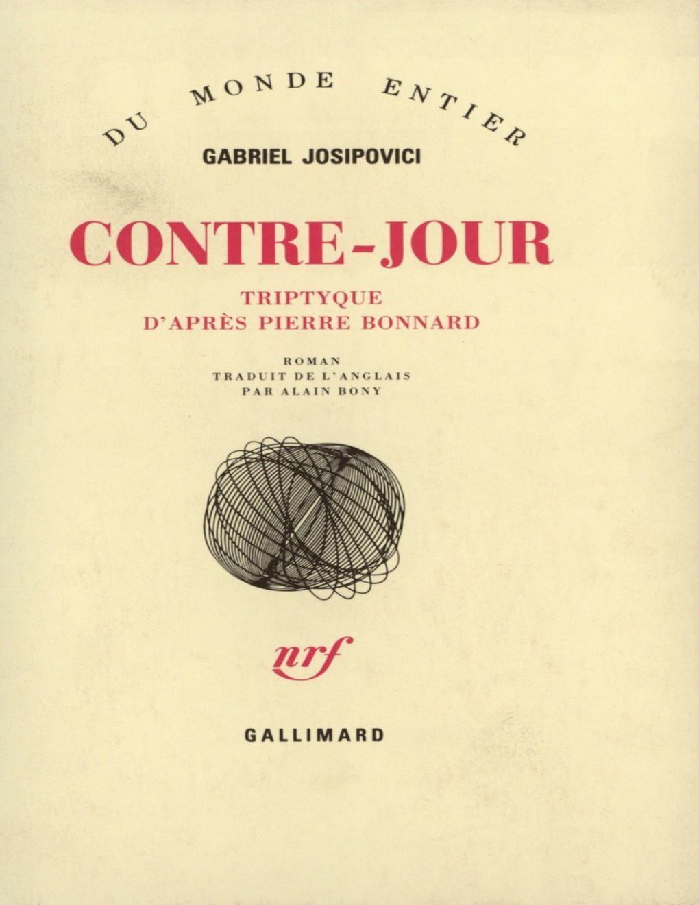 Cover of Contre-Jour: Tryptique d'après Pierre Bonnard