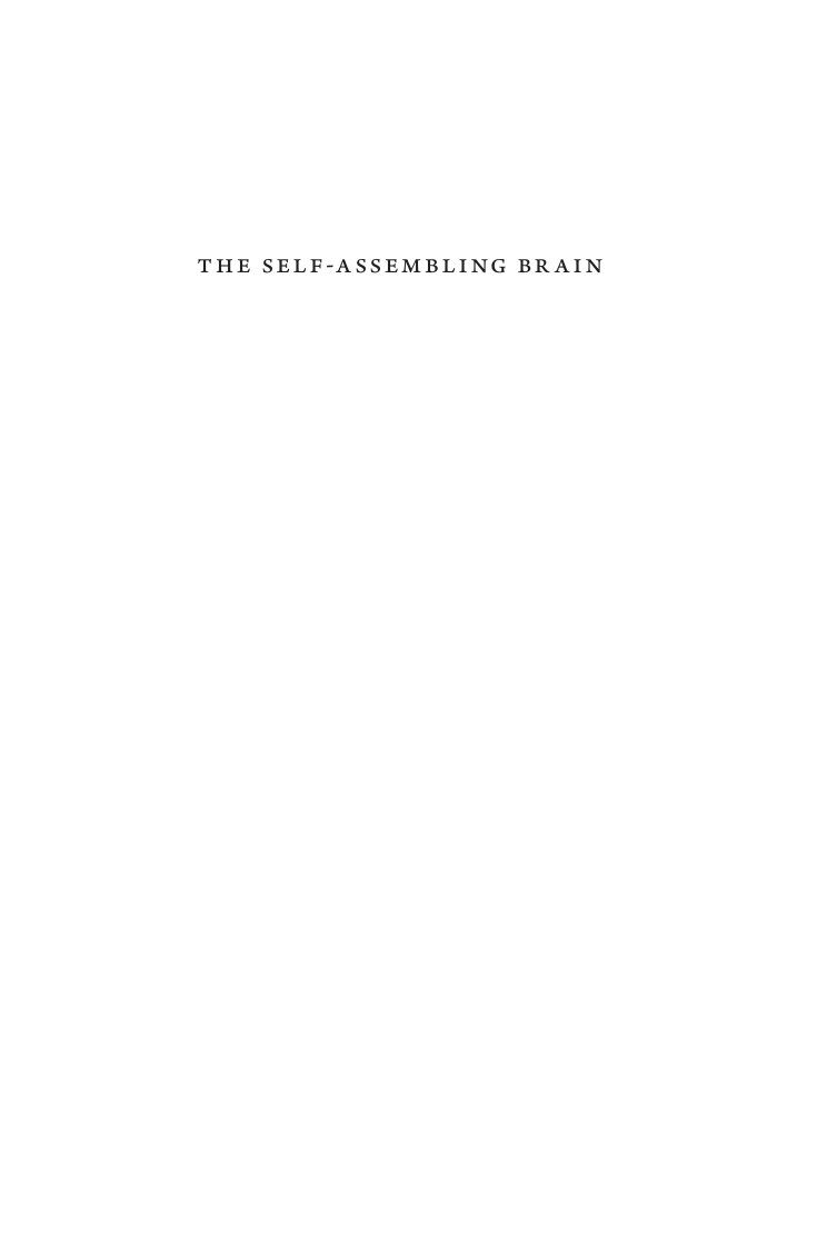 Cover of the self-­assembling br ain