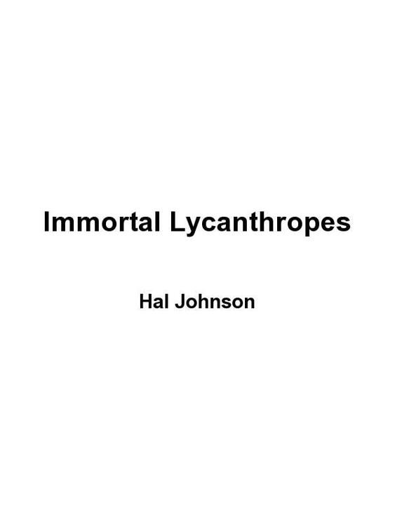 Cover of Immortal Lycanthropes